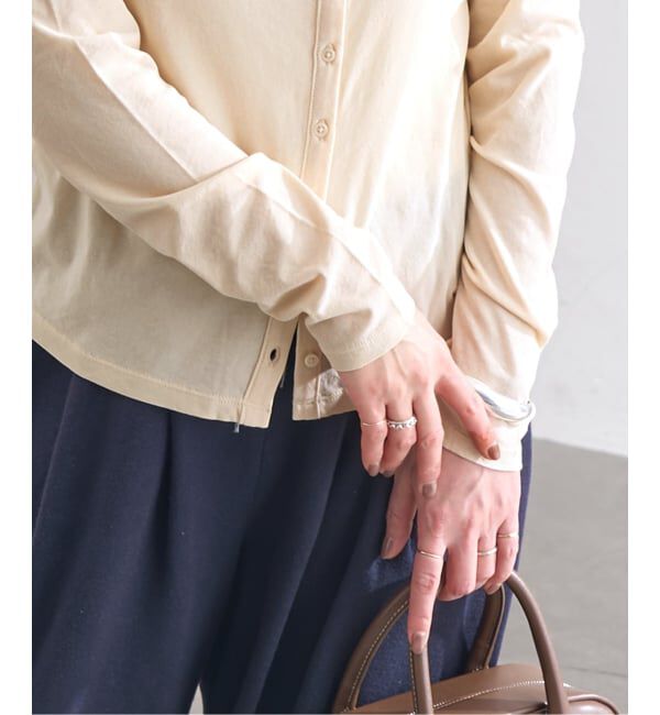 JOURNAL STANDARD「《予約》シアーコットンクルーネックカーディガン」|カーディガン|