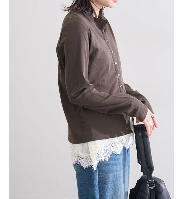 JOURNAL STANDARD「《予約》シアーコットンクルーネックカーディガン」|カーディガン|