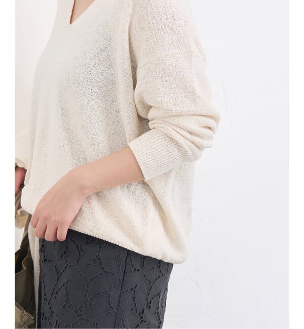 JOURNAL STANDARD「《予約》テープヤーンニュアンスVプルオーバー」|ニット・セーター|