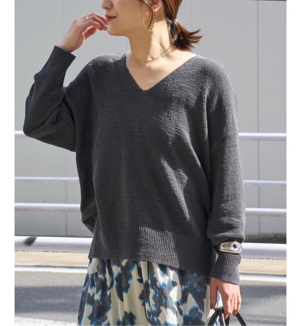 JOURNAL STANDARD「《予約》テープヤーンニュアンスVプルオーバー」|ニット・セーター|