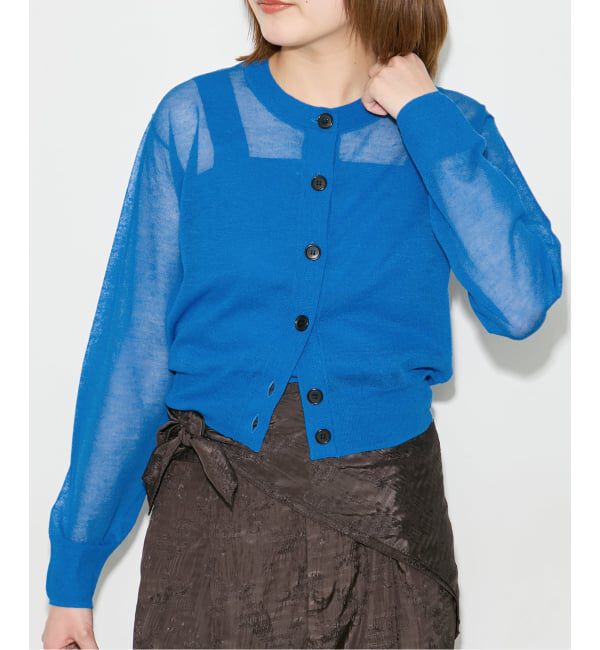 journal standard L'essage「《予約》ALLONGE クルーカーディガン」|カーディガン|ブルー