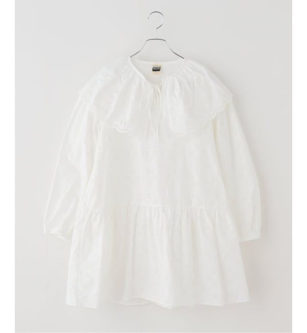 JOURNAL STANDARD「【HOLIDAY/ホリデイ】LACE BIG COLLAR MINI DRESS」|ワンピース|ホワイト