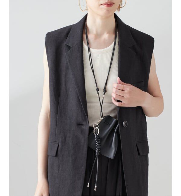 journal standard L'essage「《追加予約》【ITTI/イッチ】KINCHAKY POUCH + CHARM SET：巾着ポーチ」|その他|ブラック