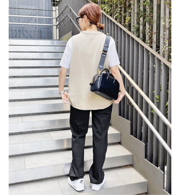 Spick and Span「コットンリネンミドルゲージノースリプルオーバー」|ニット・セーター|