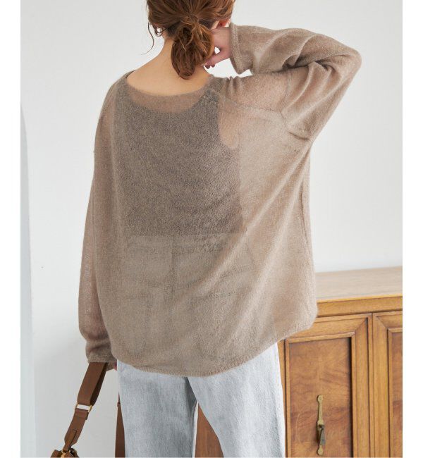 Spick and Span「《WEB限定カラー有り / 追加》ルーズモヘヤMIXボートネックニット」|ニット・セーター|