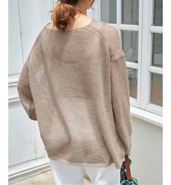 Spick and Span「《WEB限定カラー有り / 追加》ルーズモヘヤMIXボートネックニット」|ニット・セーター|