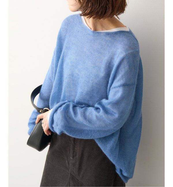 Spick and Span「《WEB限定カラー有り / 追加》ルーズモヘヤMIXボートネックニット」|ニット・セーター|