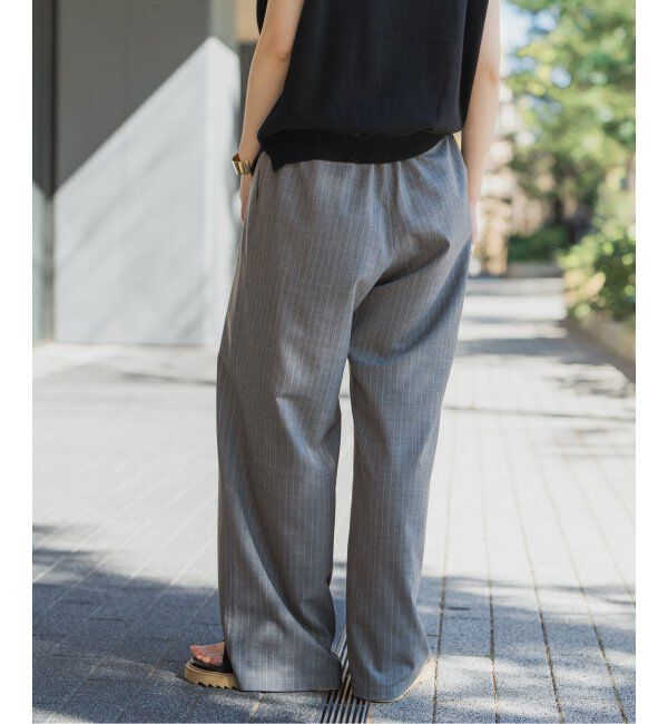 Spick and Span「《追加2》トロストレッチイージーパンツ」|スラックス|