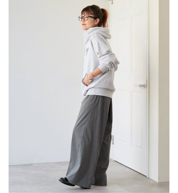 Spick and Span「《追加2》トロストレッチイージーパンツ」|スラックス|