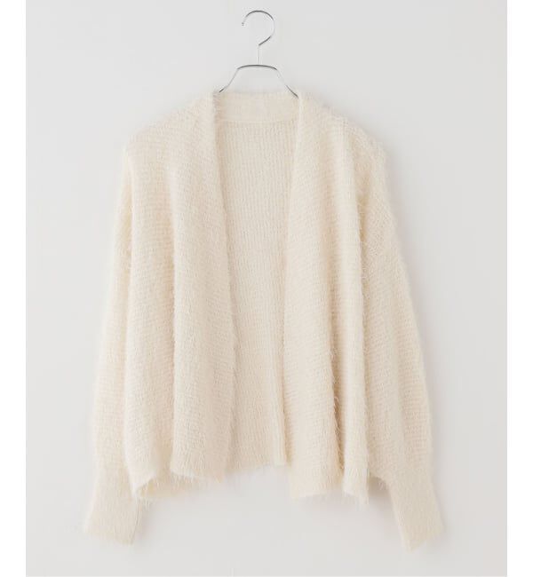 NOBLE「ラティスシャギーラフカーディガン」|カーディガン|ナチュラル