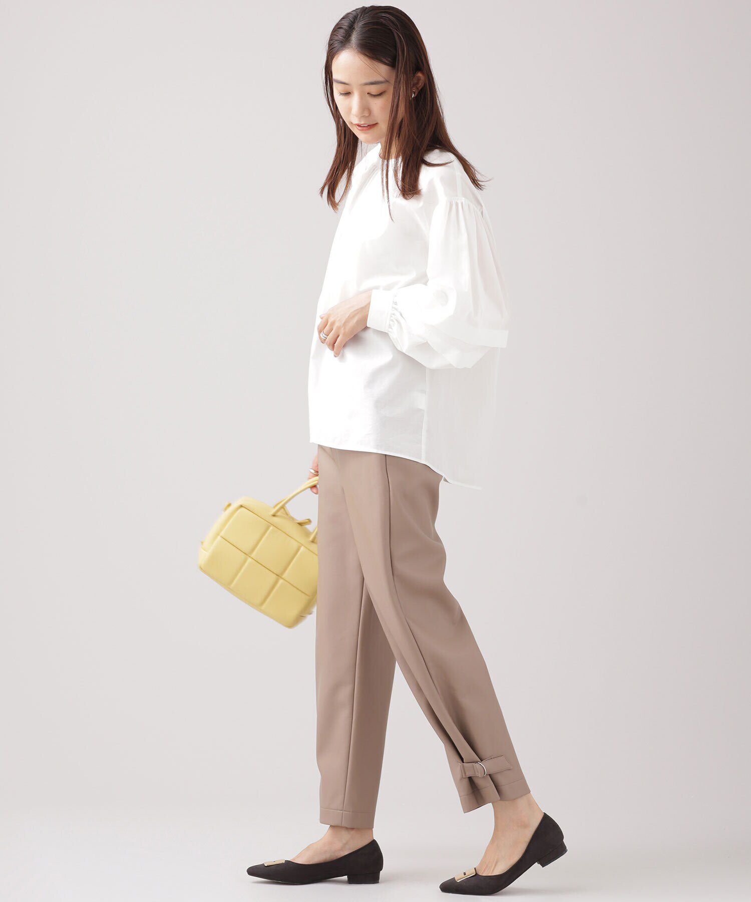 nano･universe「ヴィーガンレザー パンツ（セットアップ可）」|その他|