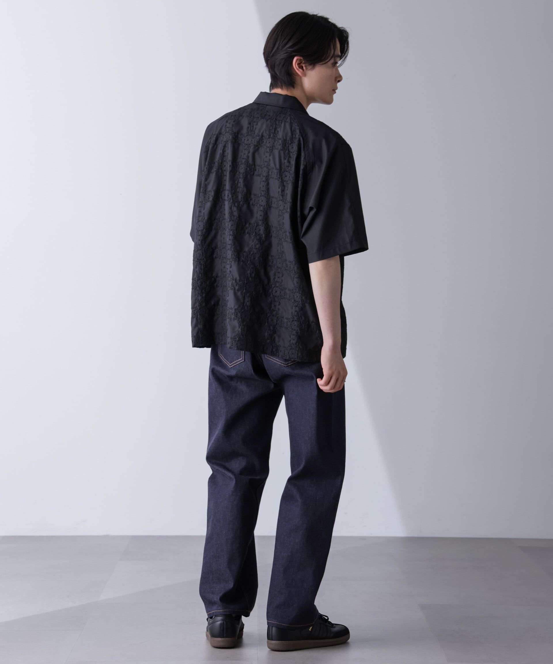 nano･universe「刺繍切替シャツ」|シャツ・ブラウス|