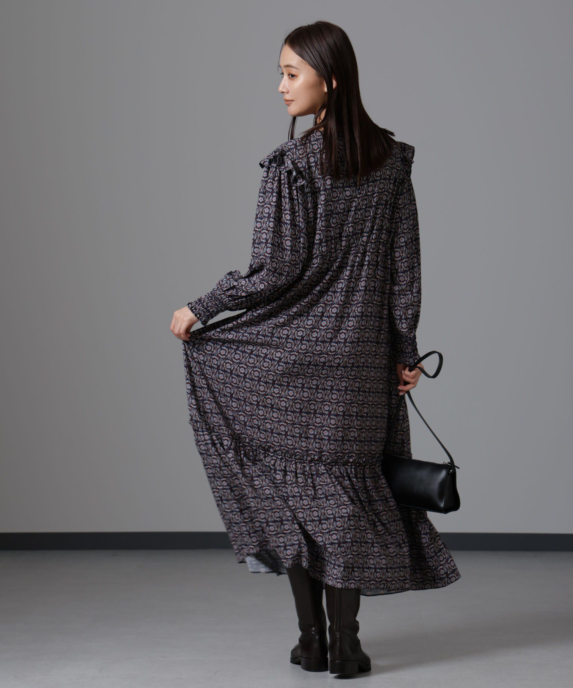 nano･universe「サークルフラワープリントワンピース」|ワンピース|