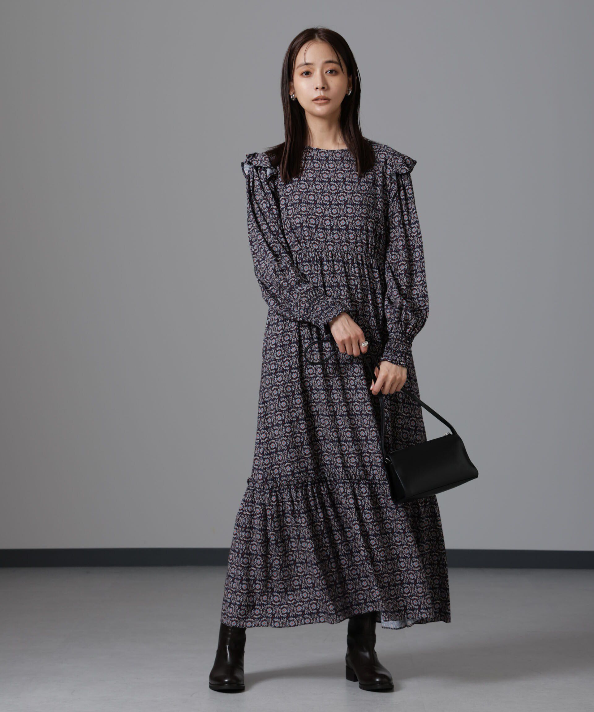 nano･universe「サークルフラワープリントワンピース」|ワンピース|