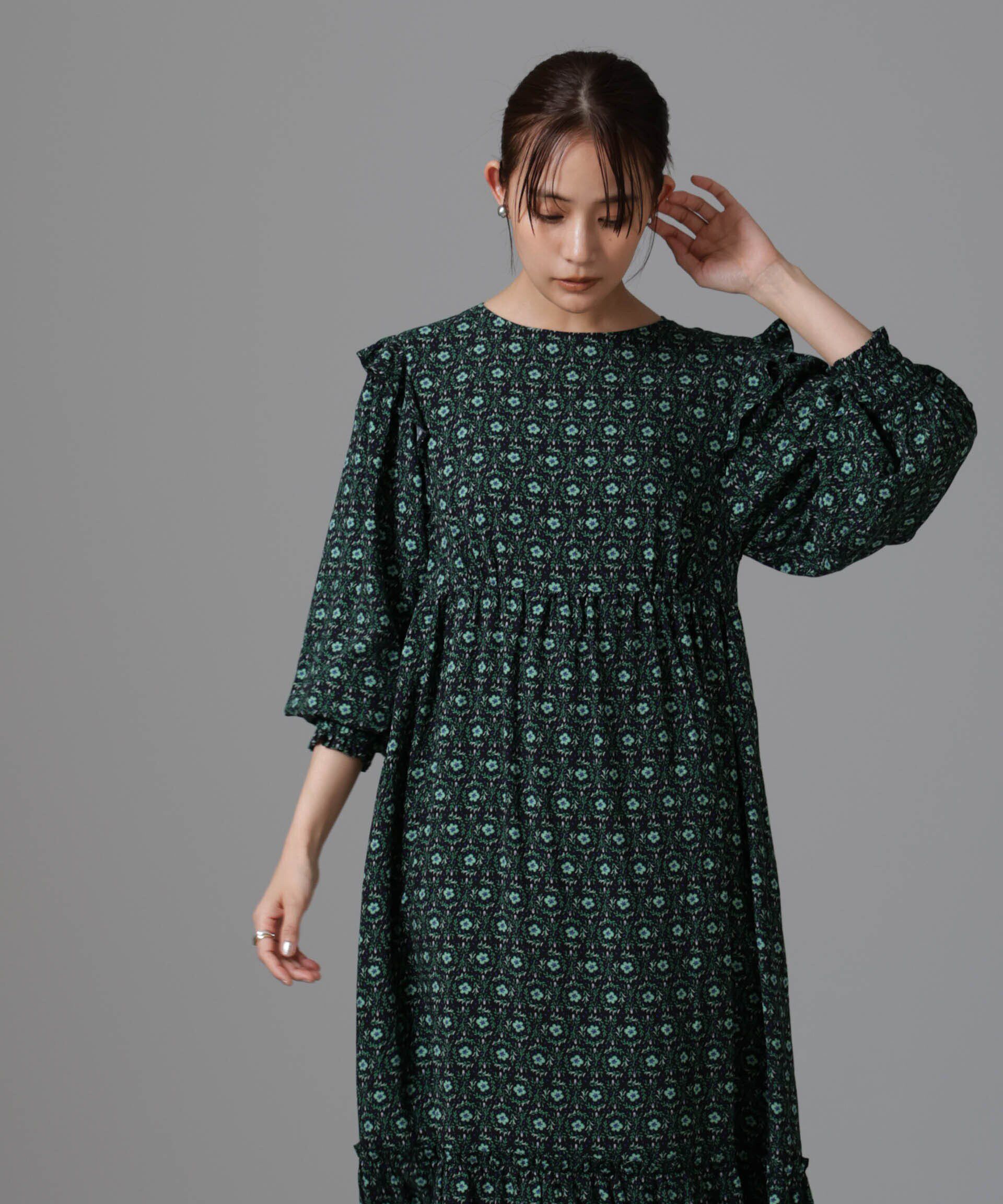 nano･universe「サークルフラワープリントワンピース」|ワンピース|