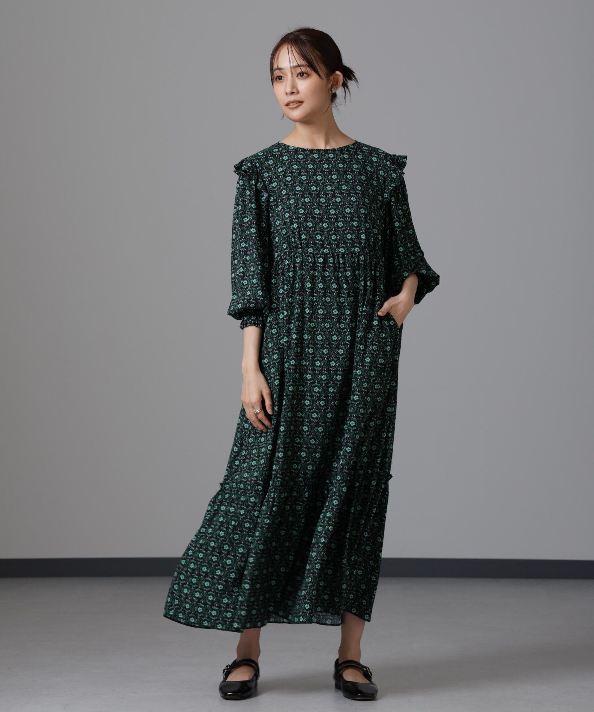 nano･universe「サークルフラワープリントワンピース」|ワンピース|