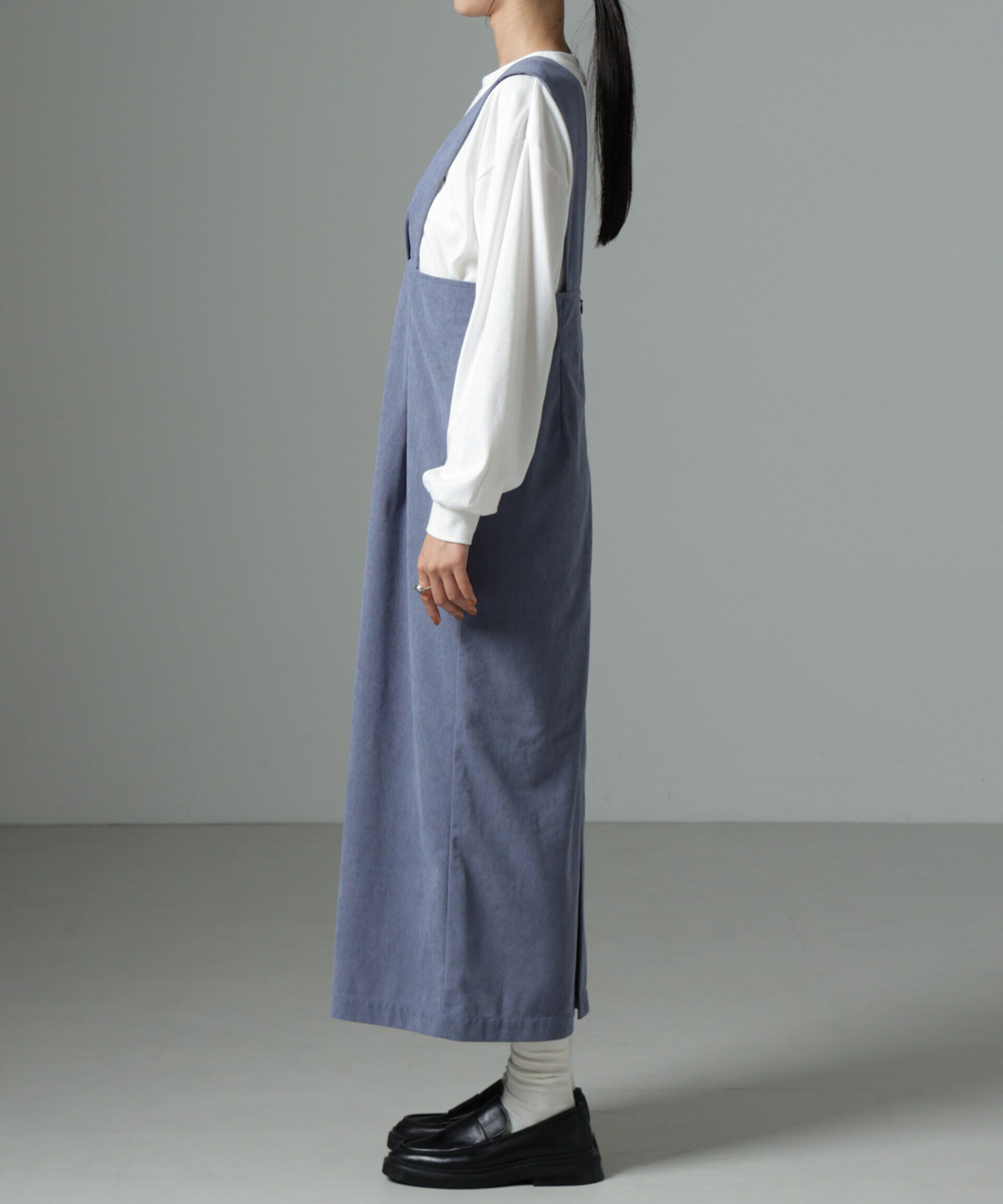 nano･universe「マイクロコールナロージャンパースカート(セットアップ可)」|ワンピース|