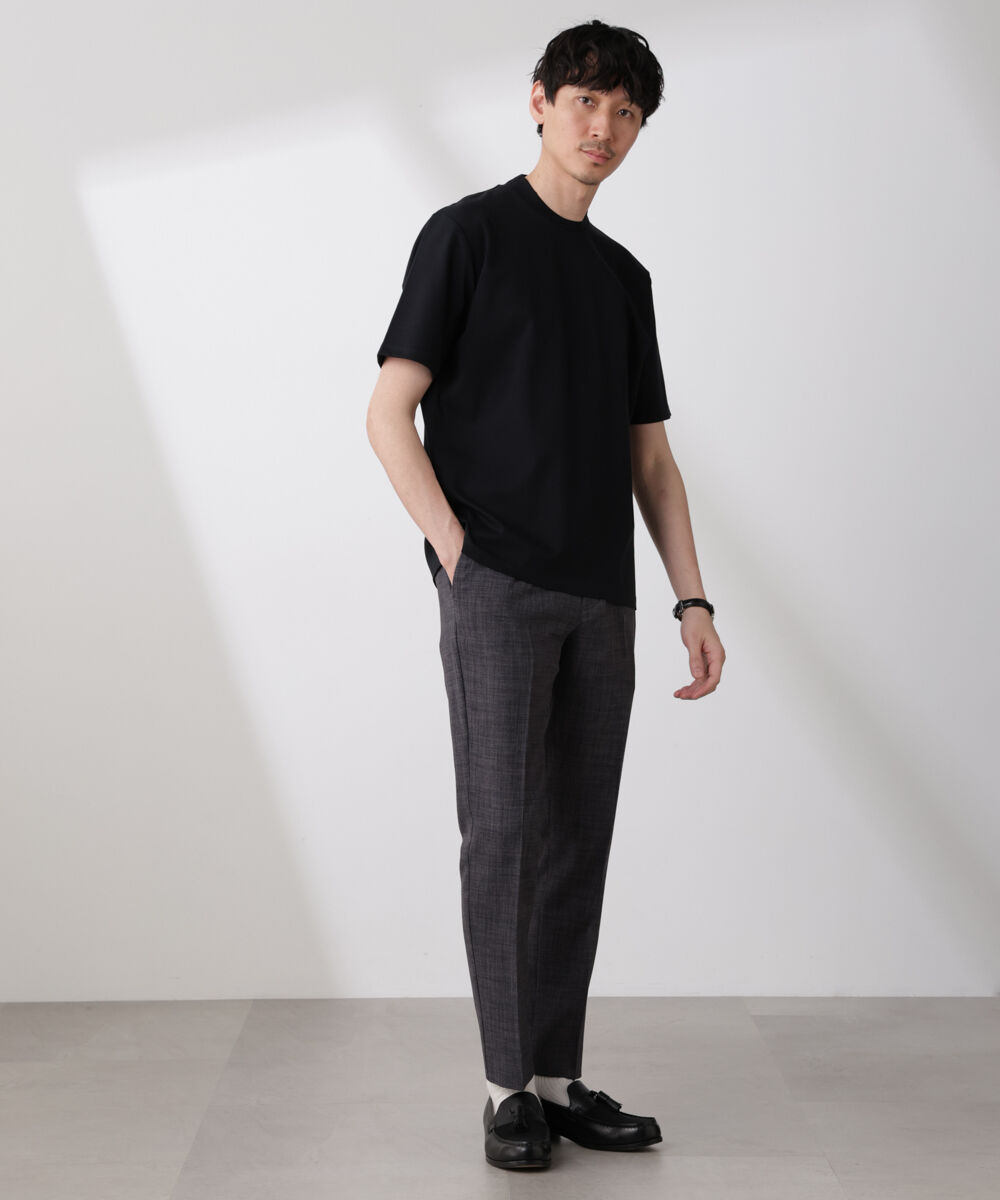 nano･universe「ジャケT(R) プレミアム クルーネック 半袖」|Tシャツ・カットソー|