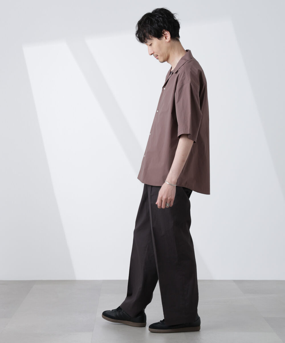 nano･universe「「大人のワイドシャツ」オープンカラー 半袖」|シャツ・ブラウス|