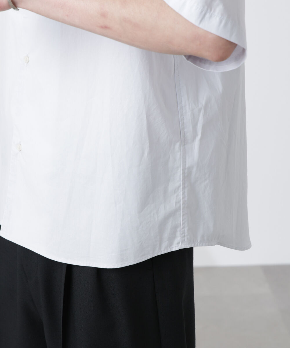 nano･universe「「大人のワイドシャツ」オープンカラー 半袖」|シャツ・ブラウス|