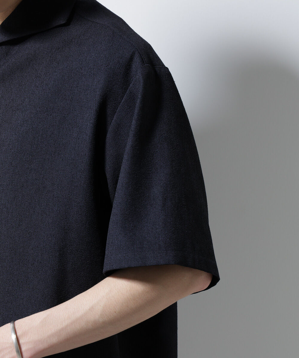 nano･universe「「MC」coveross(R)EOS ポリエステル ブッチャーイタリアンカラーシャツ」|シャツ・ブラウス|