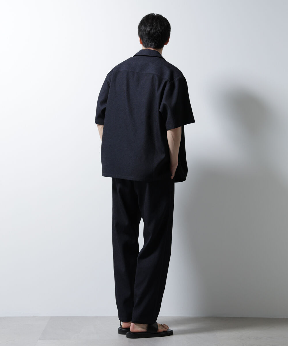 nano･universe「「MC」coveross(R)EOS ポリエステル ブッチャーイタリアンカラーシャツ」|シャツ・ブラウス|