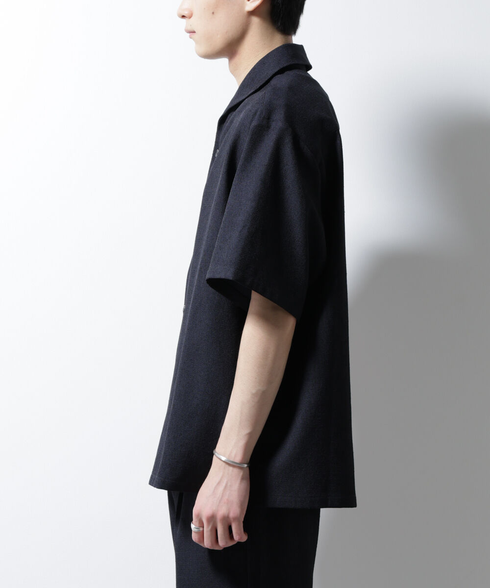 nano･universe「「MC」coveross(R)EOS ポリエステル ブッチャーイタリアンカラーシャツ」|シャツ・ブラウス|