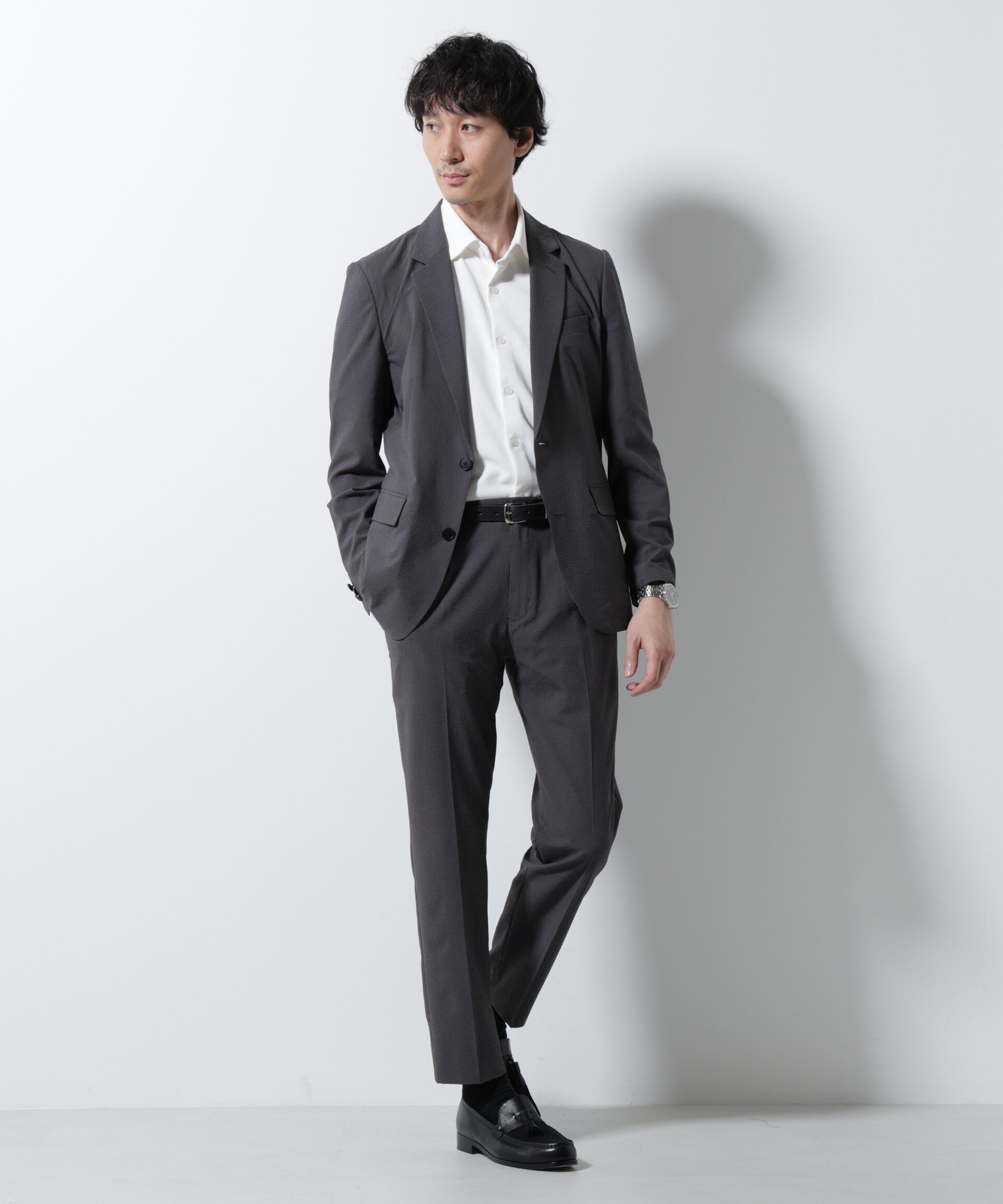 nano･universe「「Damerino」DotAir(R)サッカーストレッチセットアップ/吸水速乾」|スーツ|