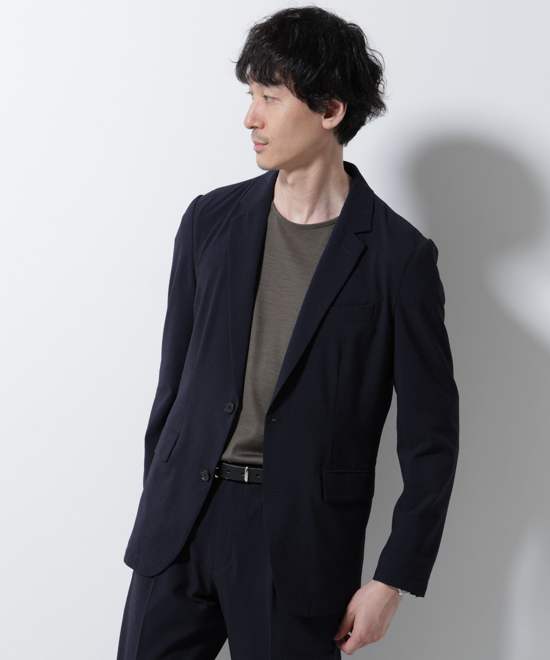 nano･universe「「Damerino」DotAir(R)サッカーストレッチセットアップ/吸水速乾」|スーツ|