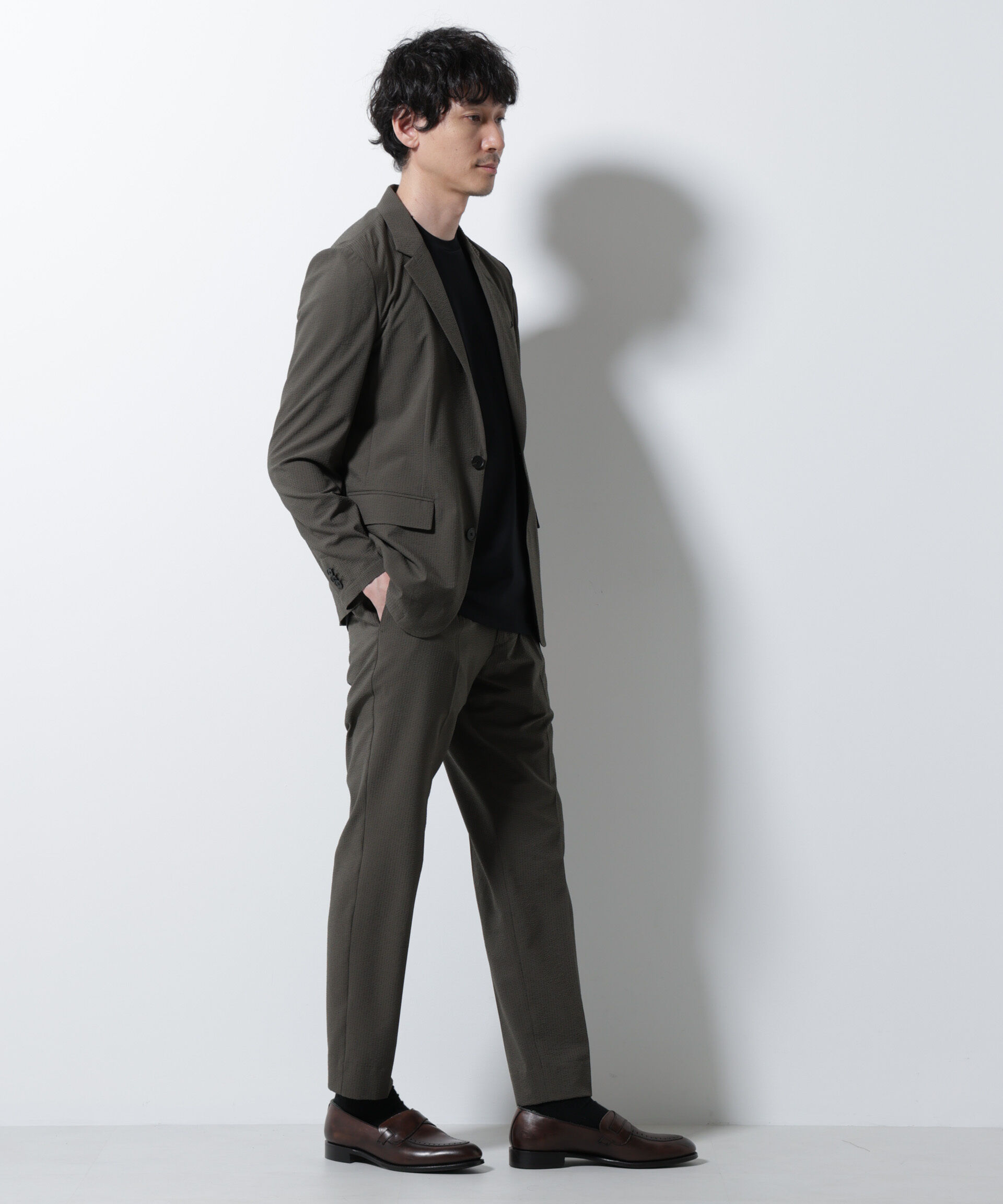 nano･universe「「Damerino」DotAir(R)サッカーストレッチセットアップ/吸水速乾」|スーツ|