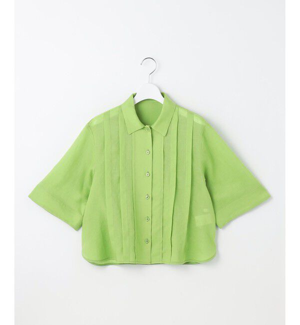 自由区「シアーラミーローンクロップド丈 ブラウス」|シャツ・ブラウス|