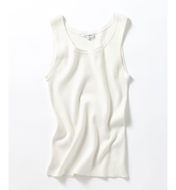 23区「コットンリブ タンクトップ」|タンクトップ|ホワイト系