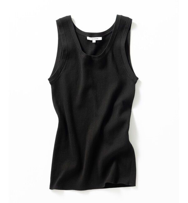 23区「コットンリブ タンクトップ」|タンクトップ|ブラック系