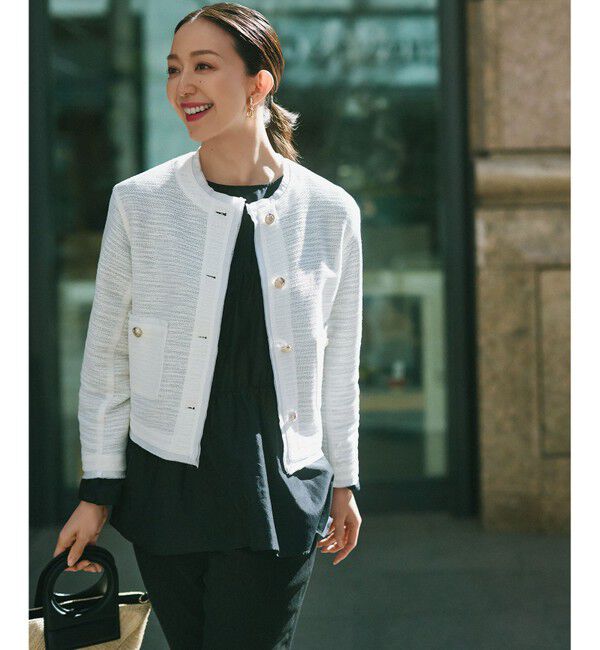 23区「【洗える】シアーコットンシルク シャーリング デザイン ブラウス」|シャツ・ブラウス|