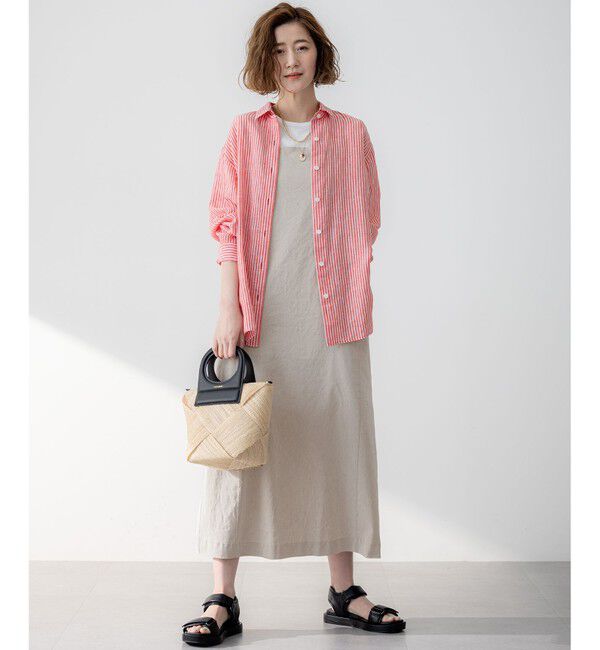 23区「LIBECO ベーシック シャツ」|シャツ・ブラウス|