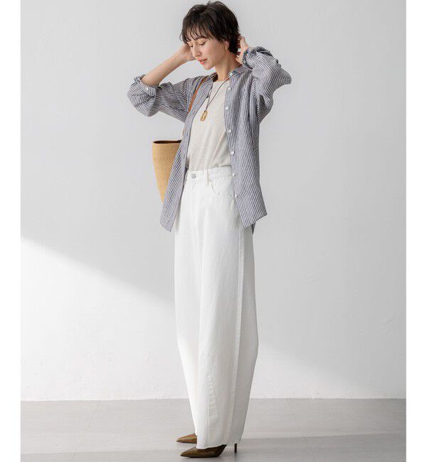 23区「LIBECO ベーシック シャツ」|シャツ・ブラウス|