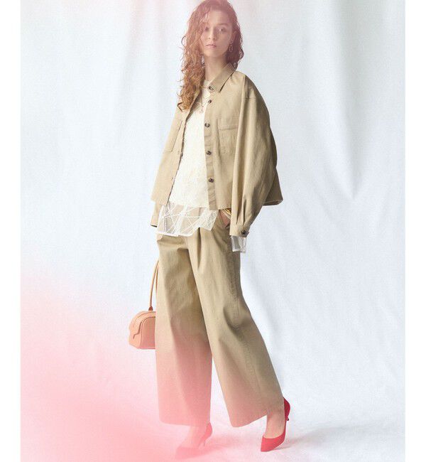 23区「刺繍レース キャミソール」|キャミソール|