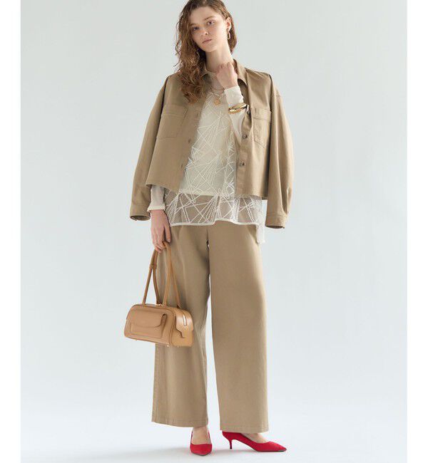 23区「刺繍レース キャミソール」|キャミソール|