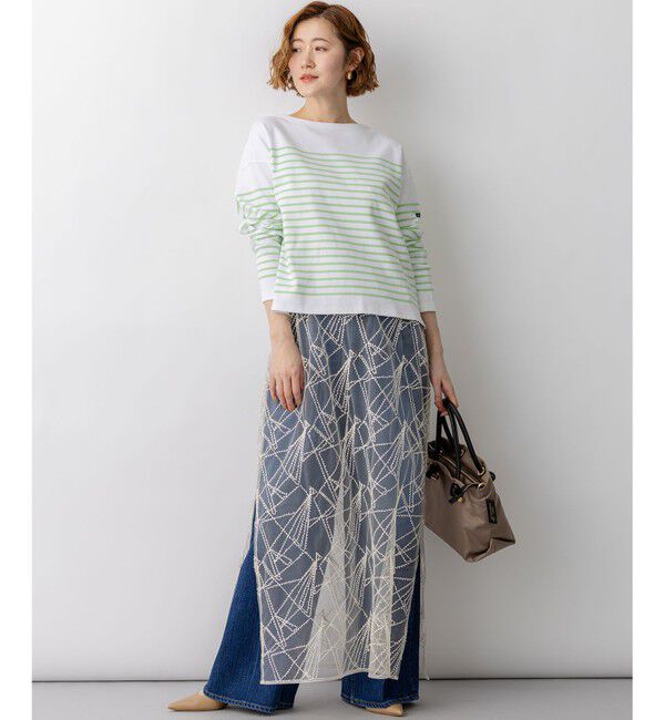 23区「刺繍レース キャミソールワンピース」|ワンピース|