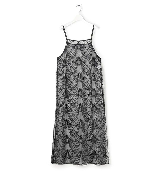 23区「刺繍レース キャミソールワンピース」|ワンピース|