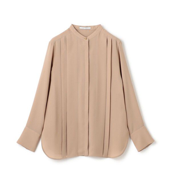 BEIGE,「【洗える】STOW / フロントタックブラウス」|シャツ・ブラウス|