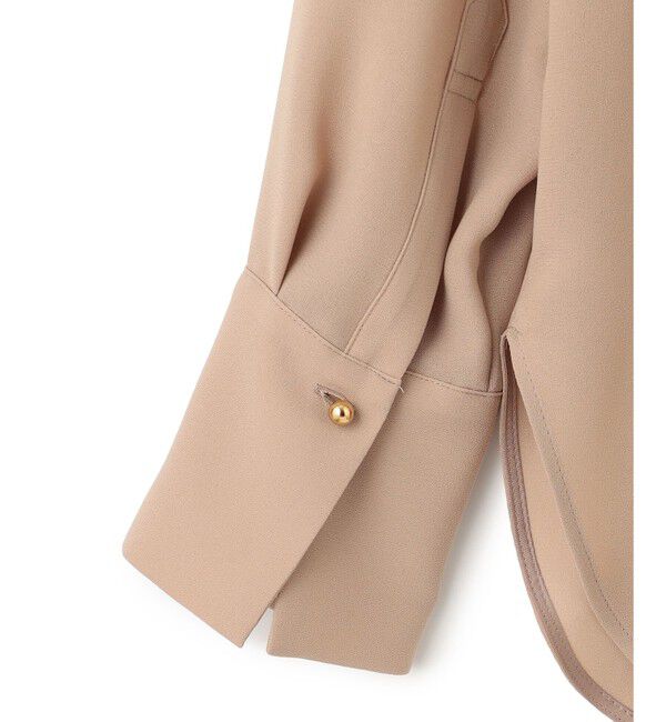 BEIGE,「【洗える】STOW / フロントタックブラウス」|シャツ・ブラウス|