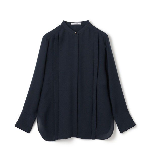 BEIGE,「【洗える】STOW / フロントタックブラウス」|シャツ・ブラウス|