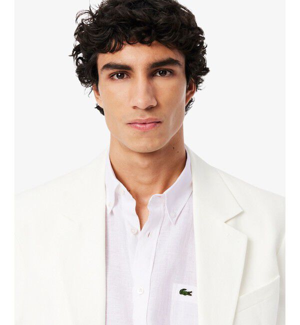 LACOSTE「リネンボタンダウンシャツ」|シャツ・ブラウス|