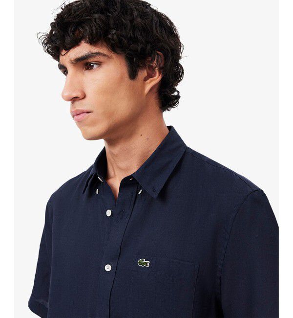 LACOSTE「リネンボタンダウンシャツ」|シャツ・ブラウス|