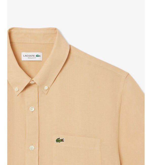 LACOSTE「リネンボタンダウンシャツ」|シャツ・ブラウス|