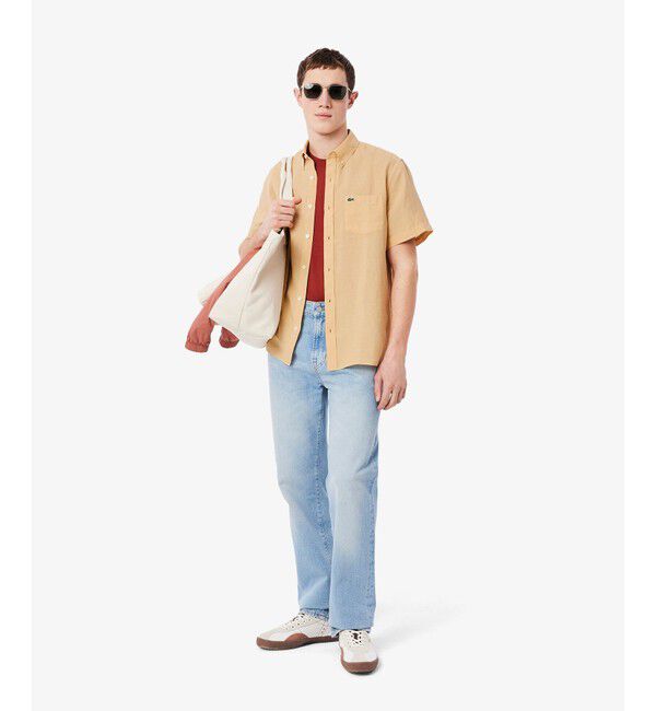 LACOSTE「リネンボタンダウンシャツ」|シャツ・ブラウス|