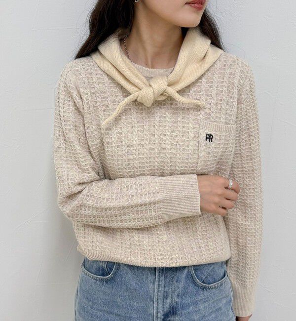 fredy emue「ニットバブーシュカ」|バンダナ・スカーフ|