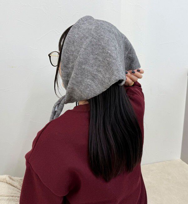 fredy emue「ニットバブーシュカ」|バンダナ・スカーフ|