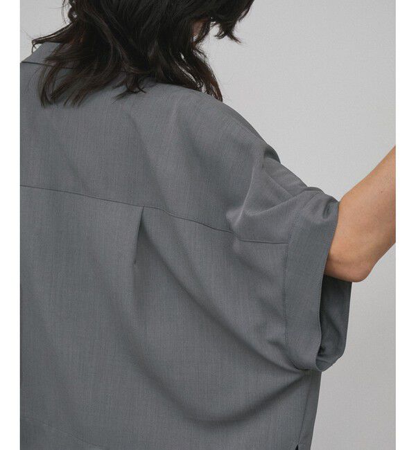 SALON adam et rope'「【WEB限定】ハーフスリーブリラクシーオーバーシャツ/ジャケット［冷房対策・日除け］」|シャツ・ブラウス|